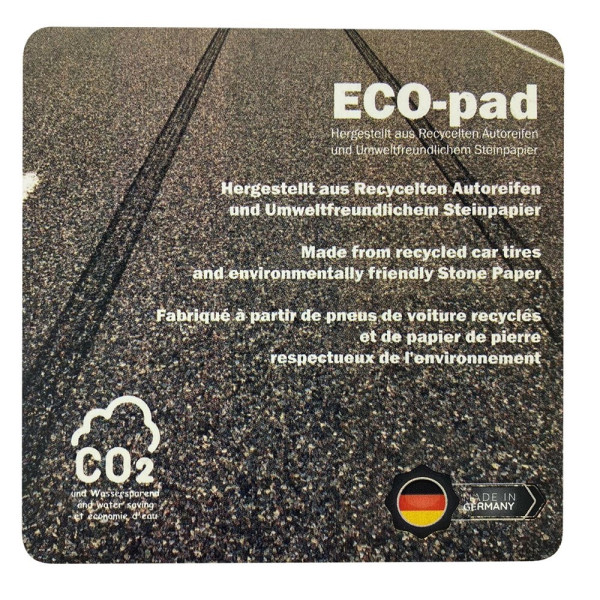 ECO-pad, Untersetzer 100 x 100 mm , ca. 2 mm dick
