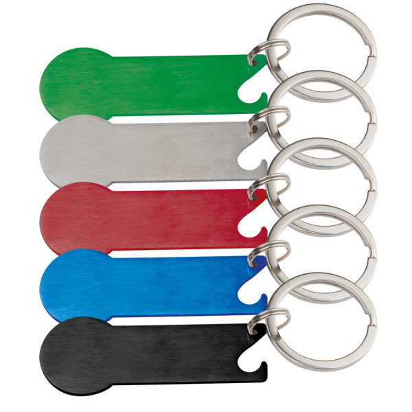 Schlüsselanhänger mit Einkaufschip Stickit